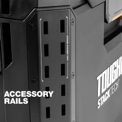 TOUGHBUILT StackTech 22.3-in Black Plastic Wheels Lockable Tool Box