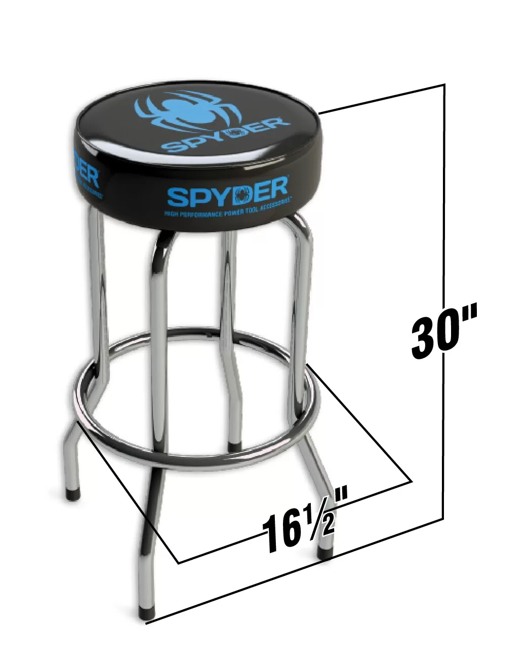 Spyder 30-in x 14-in Work Seat