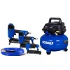 Kobalt with 3 Nailers 6-Gallons Portable 150 Psi Pancake Air Compressor