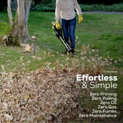 Greenworks 80-volt Max 500-CFM 125-MPH Battery Handheld Leaf Blower 2 Ah (Battery and Charger Included)