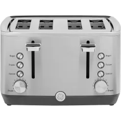 GE 4-Slice Stainless Steel 1500-Watt Toaster