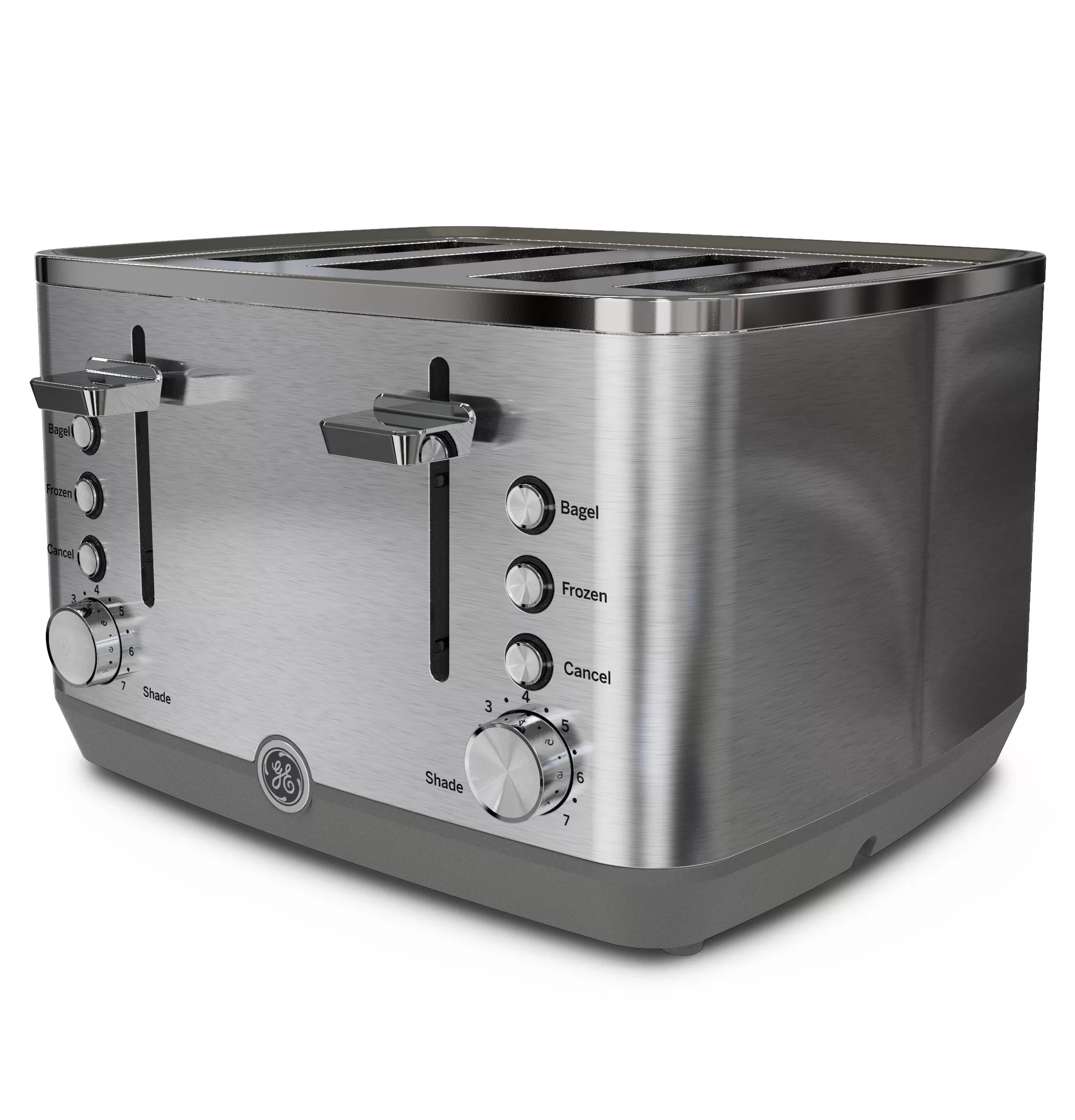GE 4-Slice Stainless Steel 1500-Watt Toaster