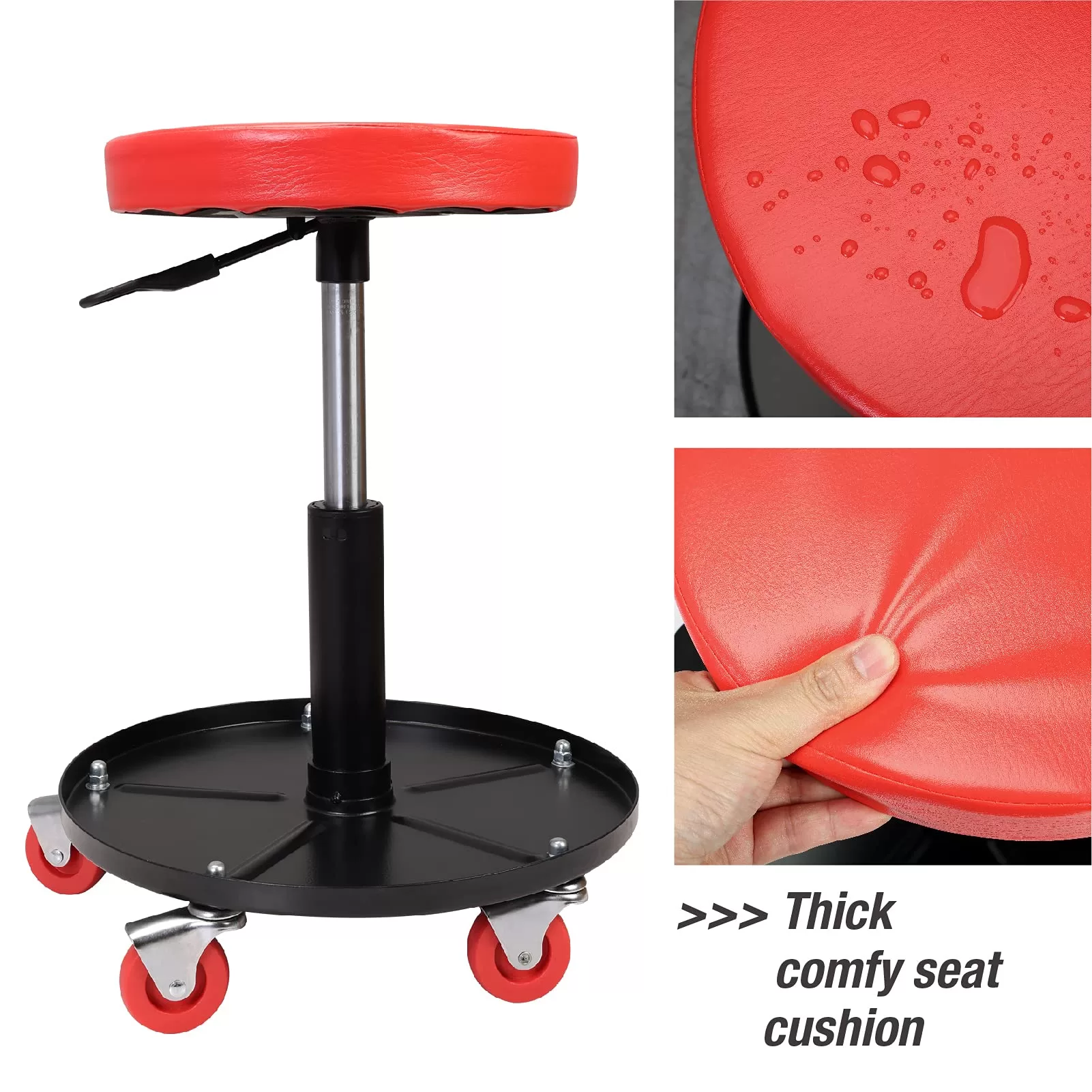 Torin 15.75-in x 16.14-in Work Seat
