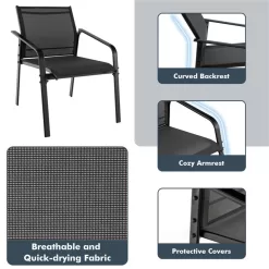 BABOOM Patio Furniture Set 4-Piece Patio Conversation Set