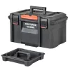 CRAFTSMAN TRADESTACK System 21.625-in Black Structural Foam Lockable Tool Box