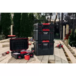 CRAFTSMAN TRADESTACK System 21.625-in Black Structural Foam Lockable Tool Box
