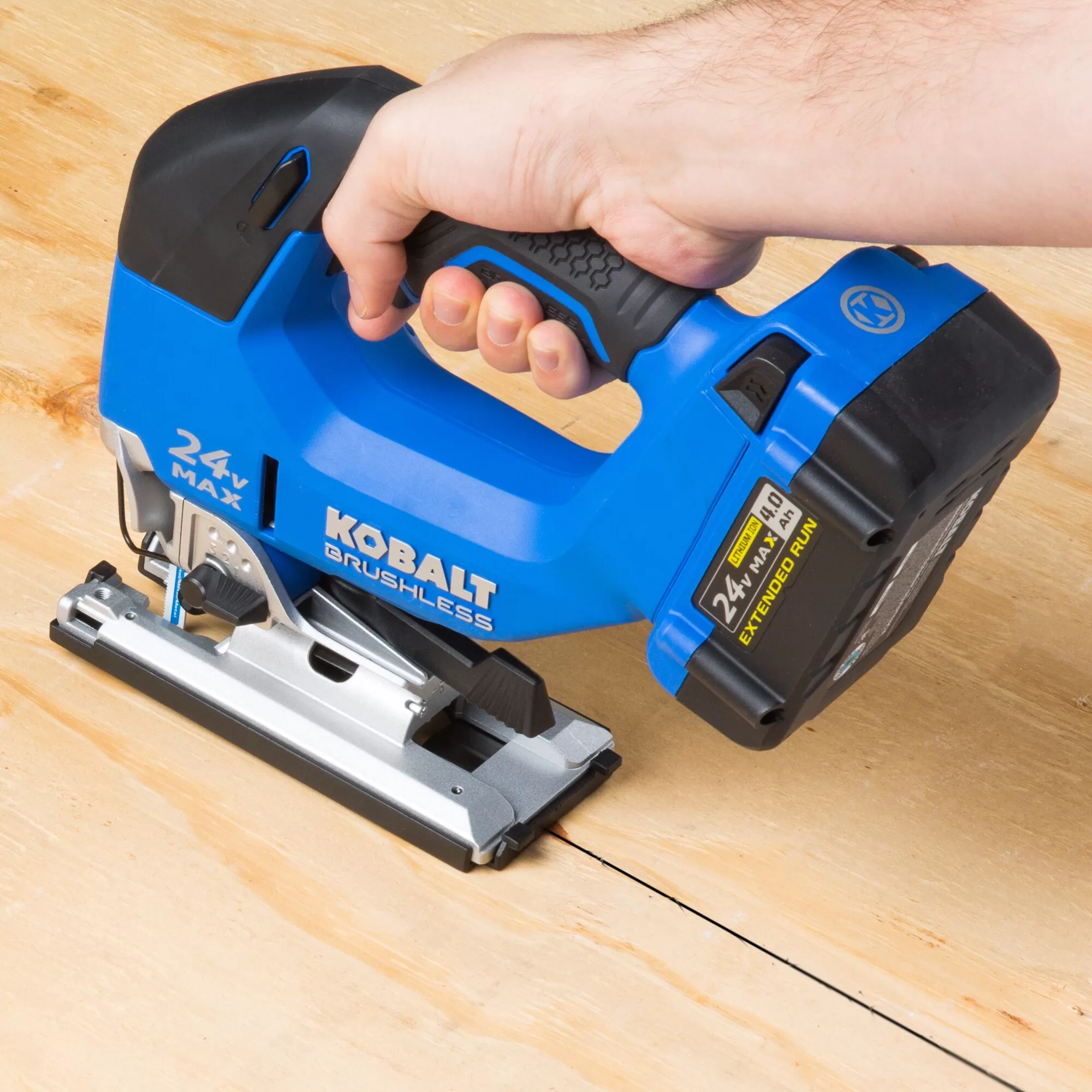 Kobalt 24-volt Brushless Variable Speed Keyless Cordless Jigsaw (Bare Tool)
