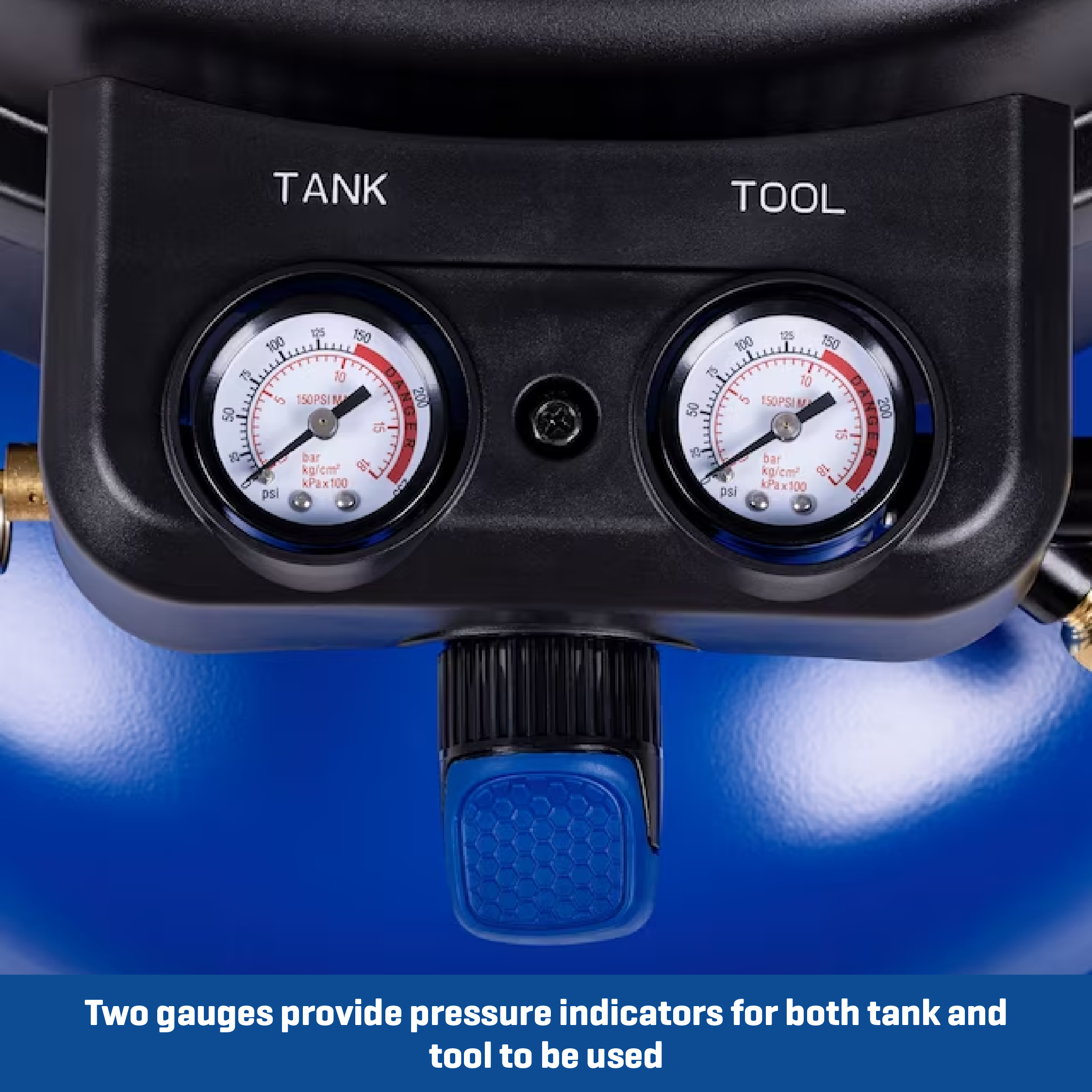 Kobalt with 3 Nailers 6-Gallons Portable 150 Psi Pancake Air Compressor - Image 5