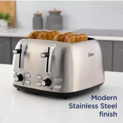Oster 4-Slice Stainless Steel 1550-Watt Toaster
