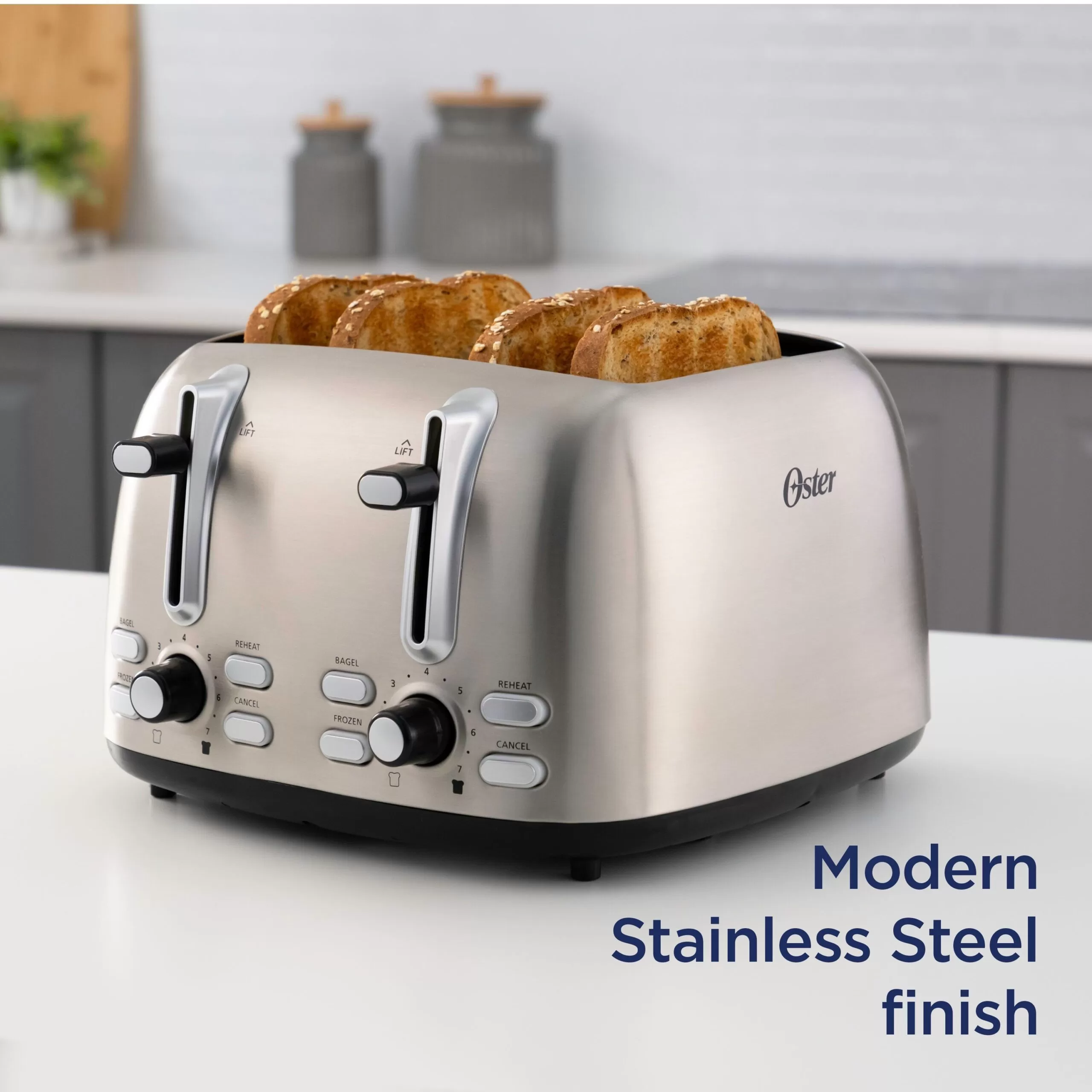 Oster 4-Slice Stainless Steel 1550-Watt Toaster