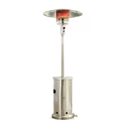 Style Selections 48000-BTU White Steel Floorstanding Liquid Propane Patio Heater