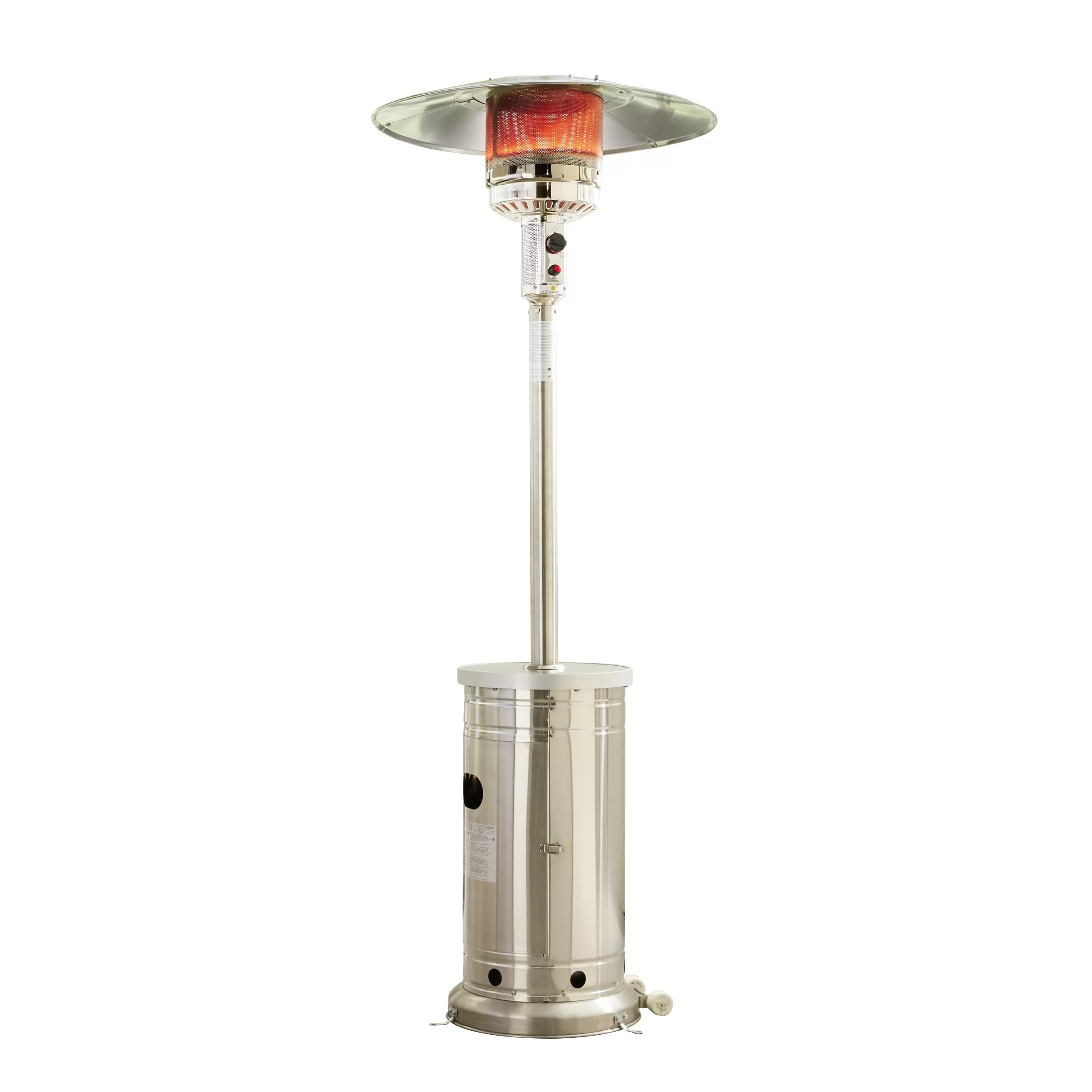 Style Selections 48000-BTU White Steel Floorstanding Liquid Propane Patio Heater