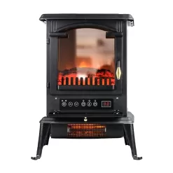 Selectric 15-in W Black Infrared Quartz Electric Fireplace