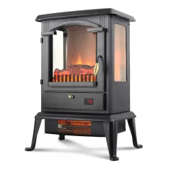 Selectric 15-in W Black Infrared Quartz Electric Fireplace