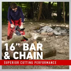 Toro Flex-Force 60-volt Max 16-in Brushless Battery 2.5 Ah Chainsaw (Battery and Charger Included)