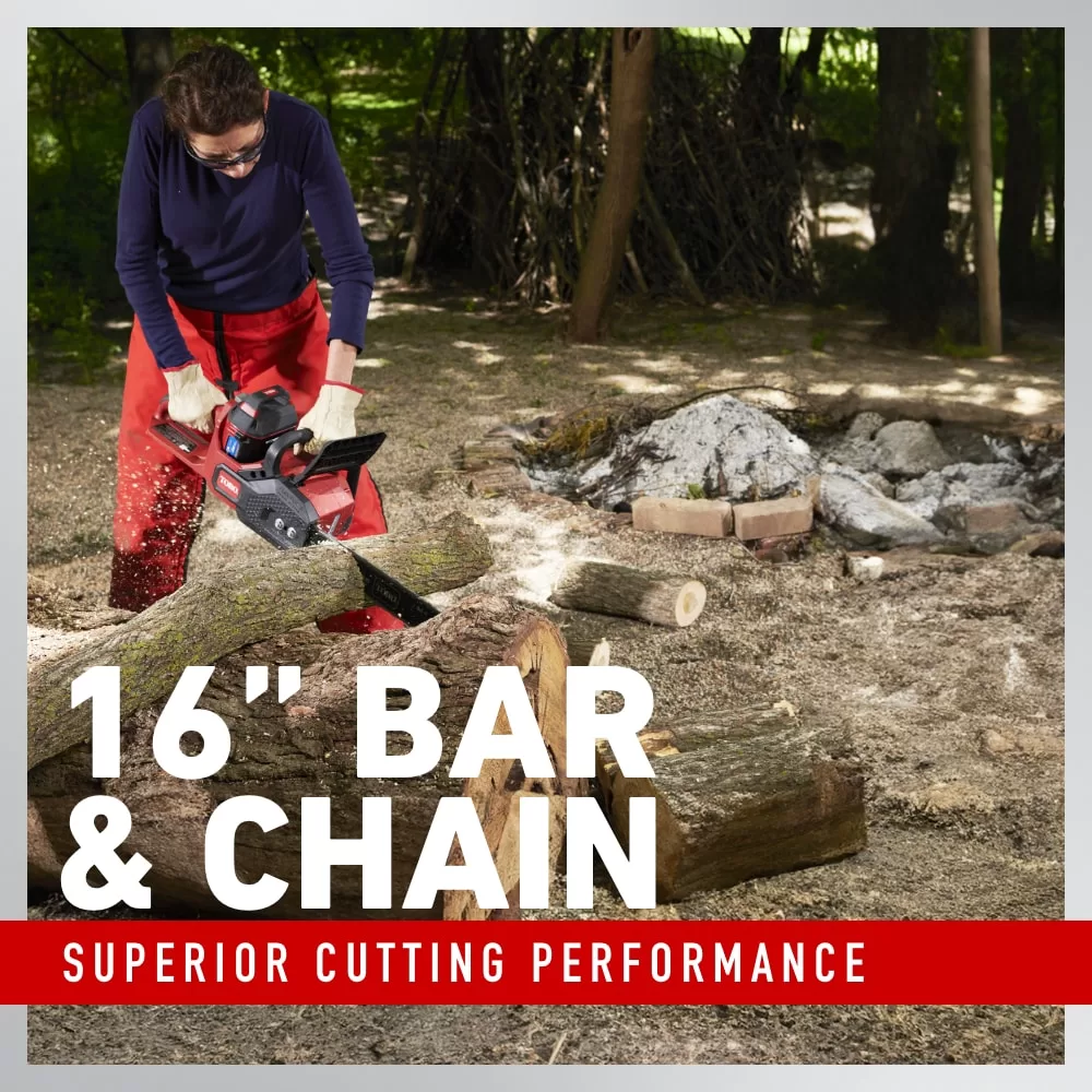 Toro Flex-Force 60-volt Max 16-in Brushless Battery 2.5 Ah Chainsaw (Battery and Charger Included)