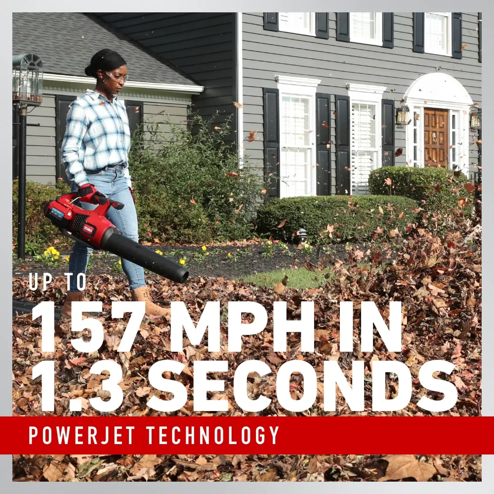 Toro Flex-Force 60-volt Max 605-CFM 157-MPH Battery Handheld Leaf Blower 4 Ah (Battery and Charger Included)