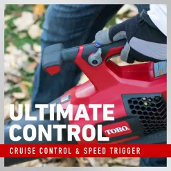 Toro Flex-Force 60-volt Max 565-CFM 110-MPH Battery Handheld Leaf Blower 2 Ah (Battery and Charger Included)