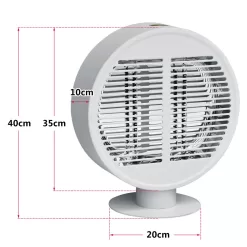 BABOOM 1000-BTU 120-Volt White Steel Electric Patio Heater