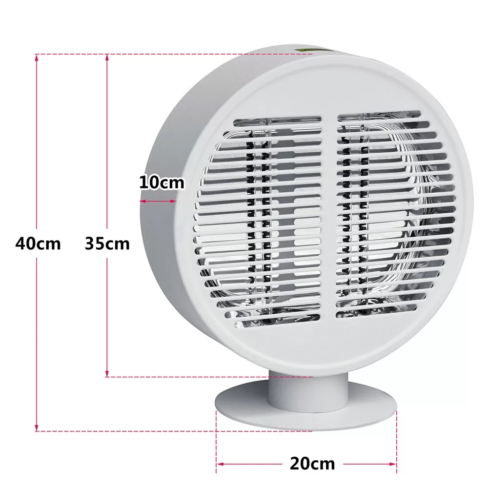BABOOM 1000-BTU 120-Volt White Steel Electric Patio Heater
