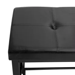 Simplify Modern Black Storage Bench with Storage 32-in x 12.6-in x 18-in