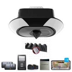 Chamberlain 1-1/4 Hps myQ and Secure View Smart Belt Drive Garage Door Opener Wi-fi Compatibility Battery Back-up LED Light and Camera(s)