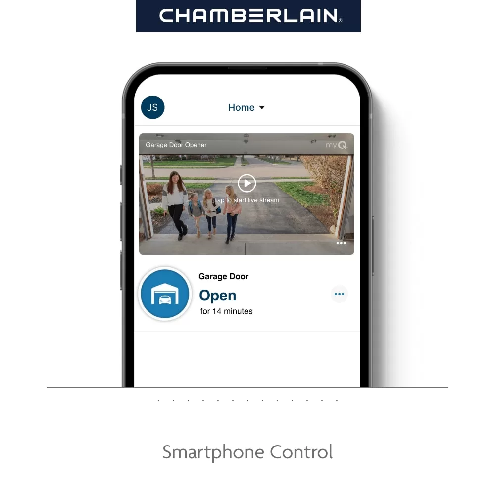 Chamberlain 3/4 Hps myQ and Secure View Smart Belt Drive Garage Door Opener Wi-fi Compatibility LED Light and Camera(s)