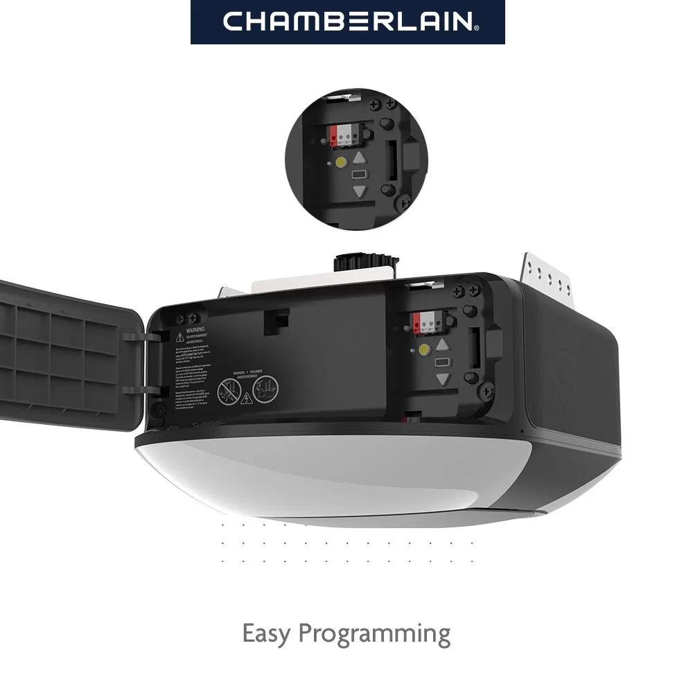 Chamberlain 3/4 Hps myQ and Secure View Smart Belt Drive Garage Door Opener Wi-fi Compatibility LED Light and Camera(s)