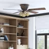 Harbor Breeze Centreville 52-in Oil-Rubbed Bronze Indoor Flush Mount Ceiling Fan with Light (5-Blade)
