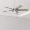 Harbor Breeze Boltz III Easy2Hang 52-in Brushed Nickel Color-changing Indoor Ceiling Fan with Light and Remote (5-Blade)