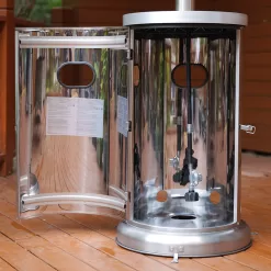 Style Selections 48000-BTU Stainless Steel Stainless Steel Floorstanding Liquid Propane Patio Heater