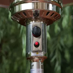 Style Selections 48000-BTU Stainless Steel Stainless Steel Floorstanding Liquid Propane Patio Heater