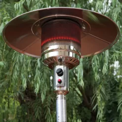 Style Selections 48000-BTU Stainless Steel Stainless Steel Floorstanding Liquid Propane Patio Heater