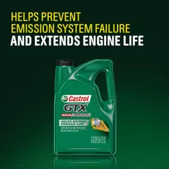 Castrol GTX High Mileage 10W-30 Synthetic Blend Motor Oil, 6 Gallon Enviro-Pack