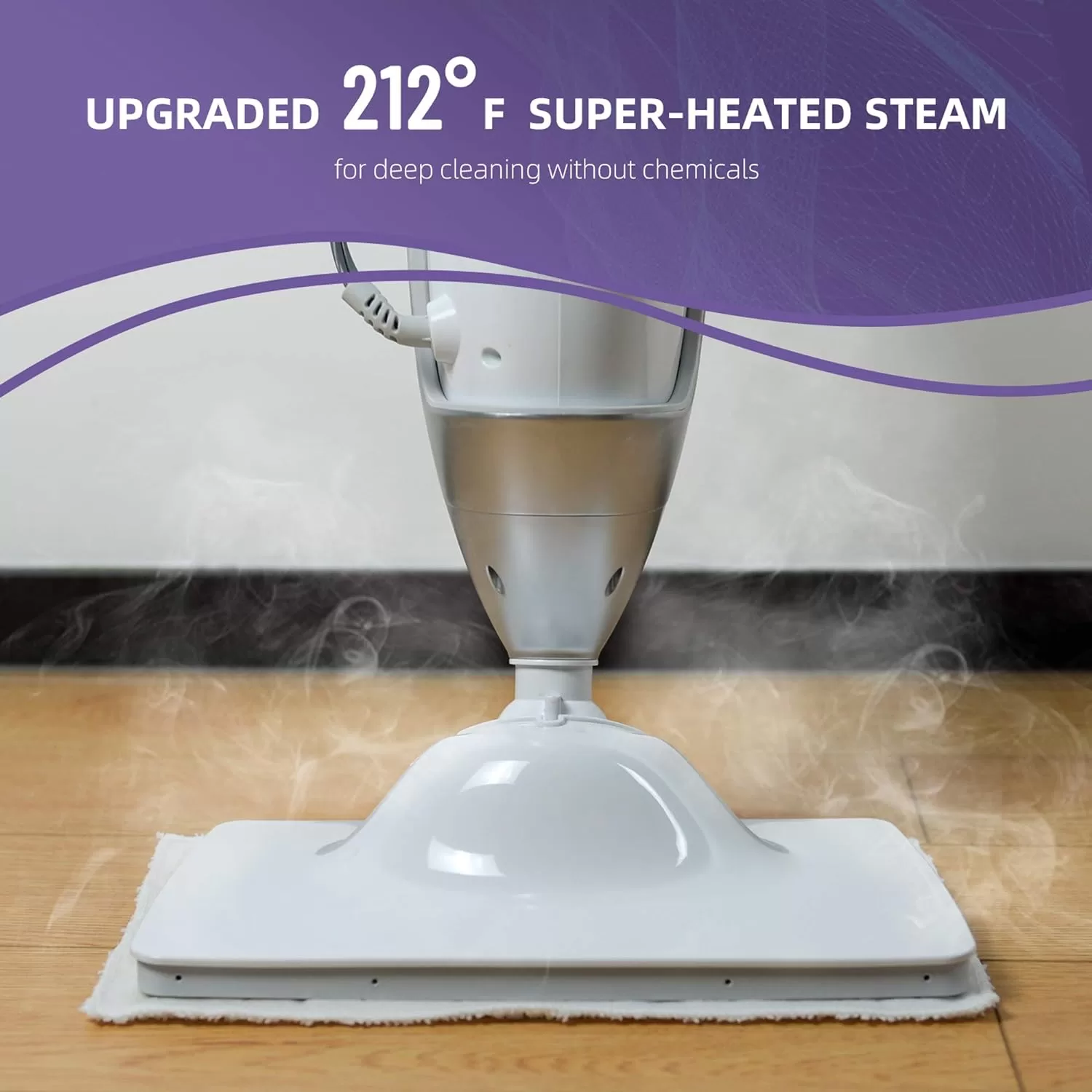 LIGHT 'N' EASY Multi-Functional steam mop Steamer, 7688ANW, White