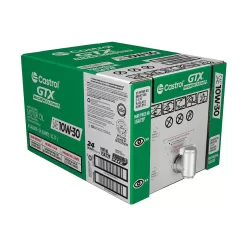 Castrol GTX High Mileage 10W-30 Synthetic Blend Motor Oil, 6 Gallon Enviro-Pack