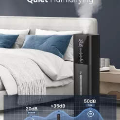 Let'me Humidifiers for Bedroom, 2.11Gal 8L Quiet Humidifiers for Large Room with Timer