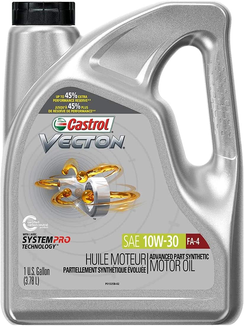 Castrol Vecton 10W-30 FA-4 Part Synthetic Diesel Engine Oil, 1 Gallon, Pack of 3