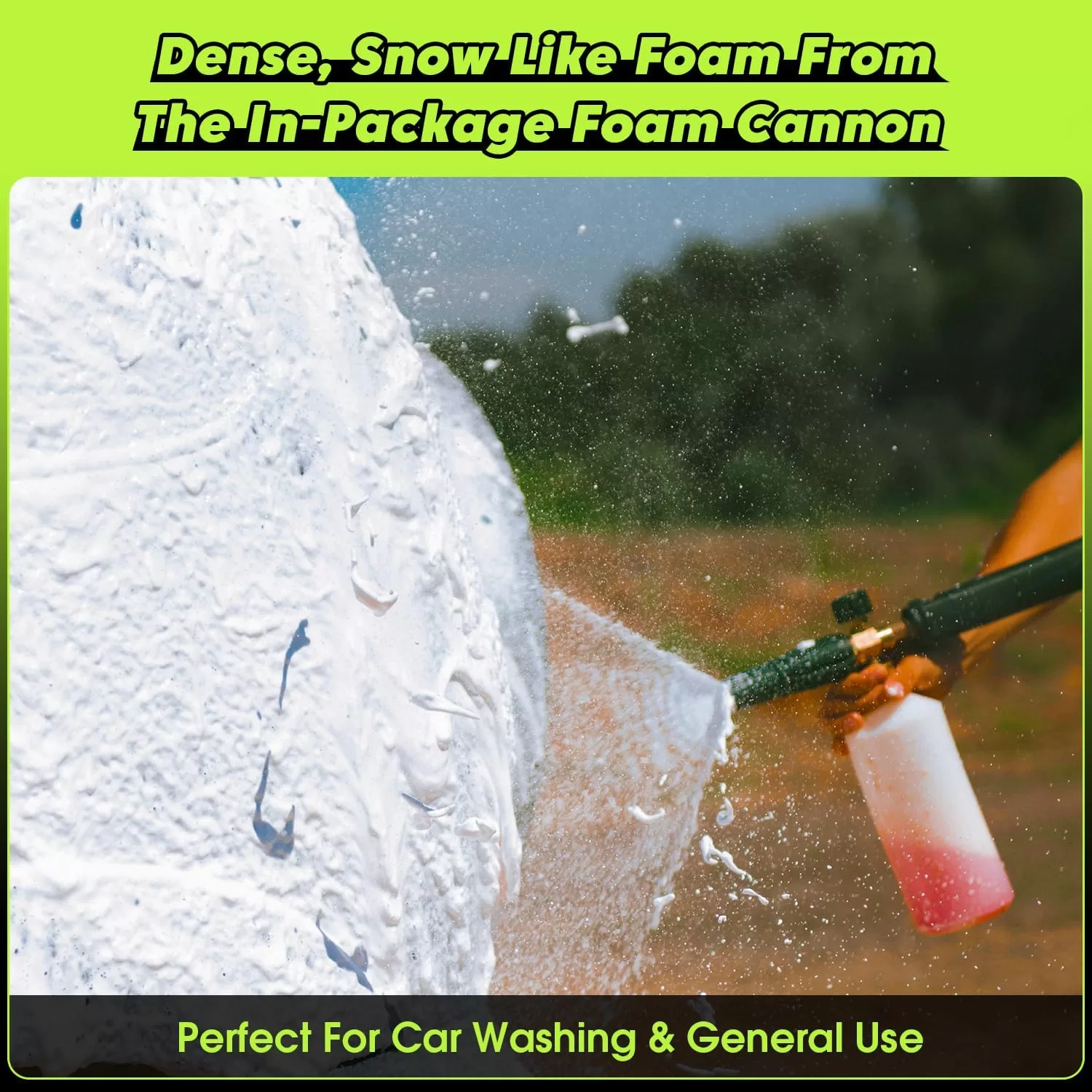 PowRyte Electric Pressure Washer, Foam Cannon, 4 Different Pressure Tips, Power Washer, 4000 PSI 2.6 GPM