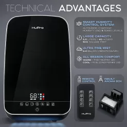 Hupro Humidifier for Large Room, Home, Humidifier for Bedroom - Large Capacity 5.5L