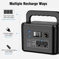Portable Power Station 350W, Powkey 260Wh/70,000mAh Backup Lithium Battery