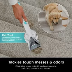 Shark PX201 StainStriker Portable Carpet & Upholstery Cleaner, Spot, Stain, & Odor Eliminator, White
