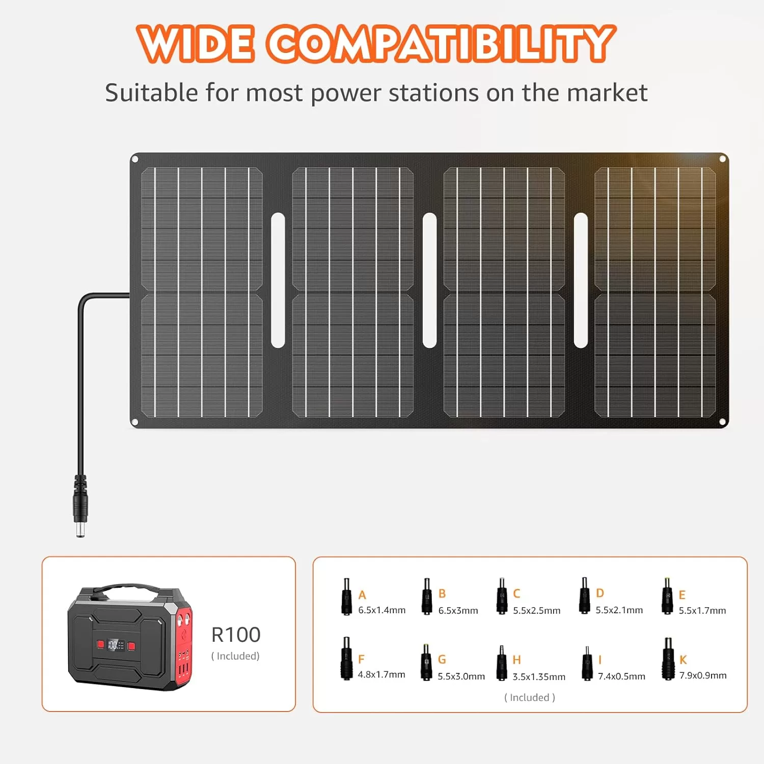 Apowking 146Wh Portable Power Bank with AC Outlet & 40W Foldable Solar Panel