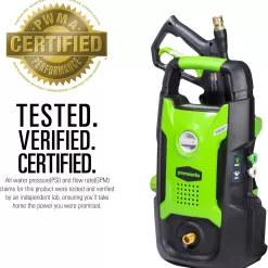 Greenworks 1600 PSI (1.2 GPM) Electric Pressure Washer (Ultra Compact / Lightweight / 20 FT Hose / 35 FT Power Cord)
