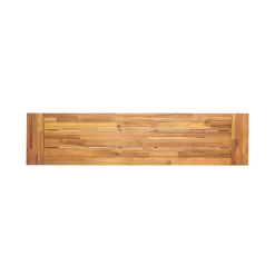 Christopher Knight Home Carlisle Outdoor Acacia Wood and Rustic Metal Bench, Sandblast Finish / Rustic Metal 14. 75 x 63 x 17. 50 inches
