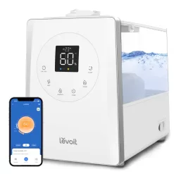 LEVOIT LV600S Smart Warm and Cool Mist Humidifiers for Home Bedroom Large Room - Quiet Sleep Mode