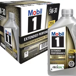 Mobil 1 Extended Performance Full Synthetic Motor Oil 5W-30, 6-pack of 1 quarts