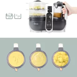 Babymoov Duo Meal Station Food Maker 6 in 1 Food Processor with Steam Cooker