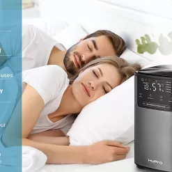 Hupro Top Fill Cool Mist & Warm Mist Humidifier for Large Room Home Bedroom Living Room 4L Big Capacity
