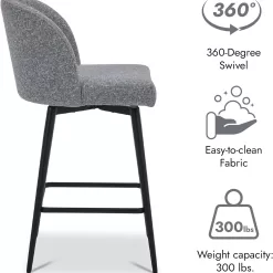 Watson & Whitely Counter Height Bar Stools Set of 3, 26